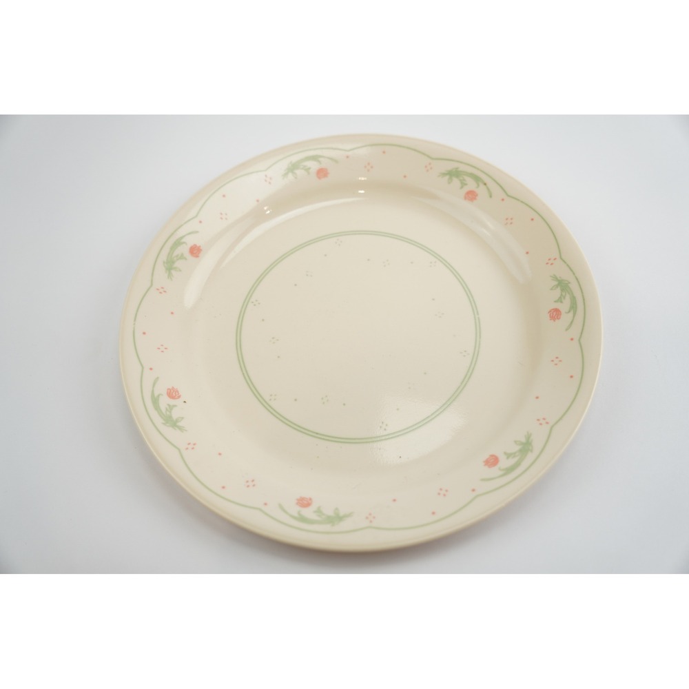 Vintage Corelle By Corning Calico Rose Dinner Plate 9" Diameter